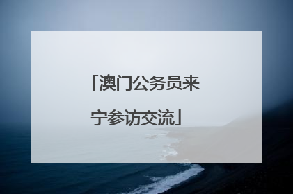 澳门公务员来宁参访交流